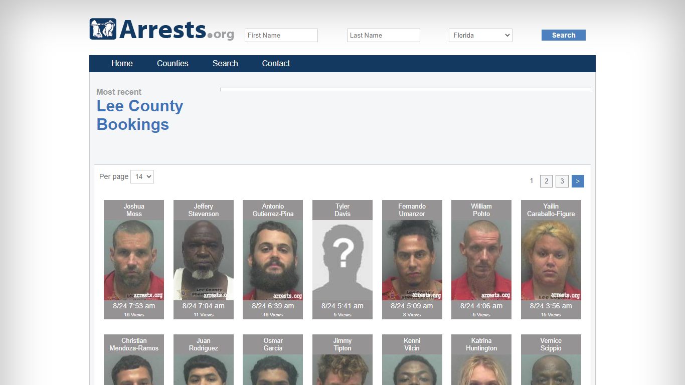 Lee County Arrests and Inmate Search