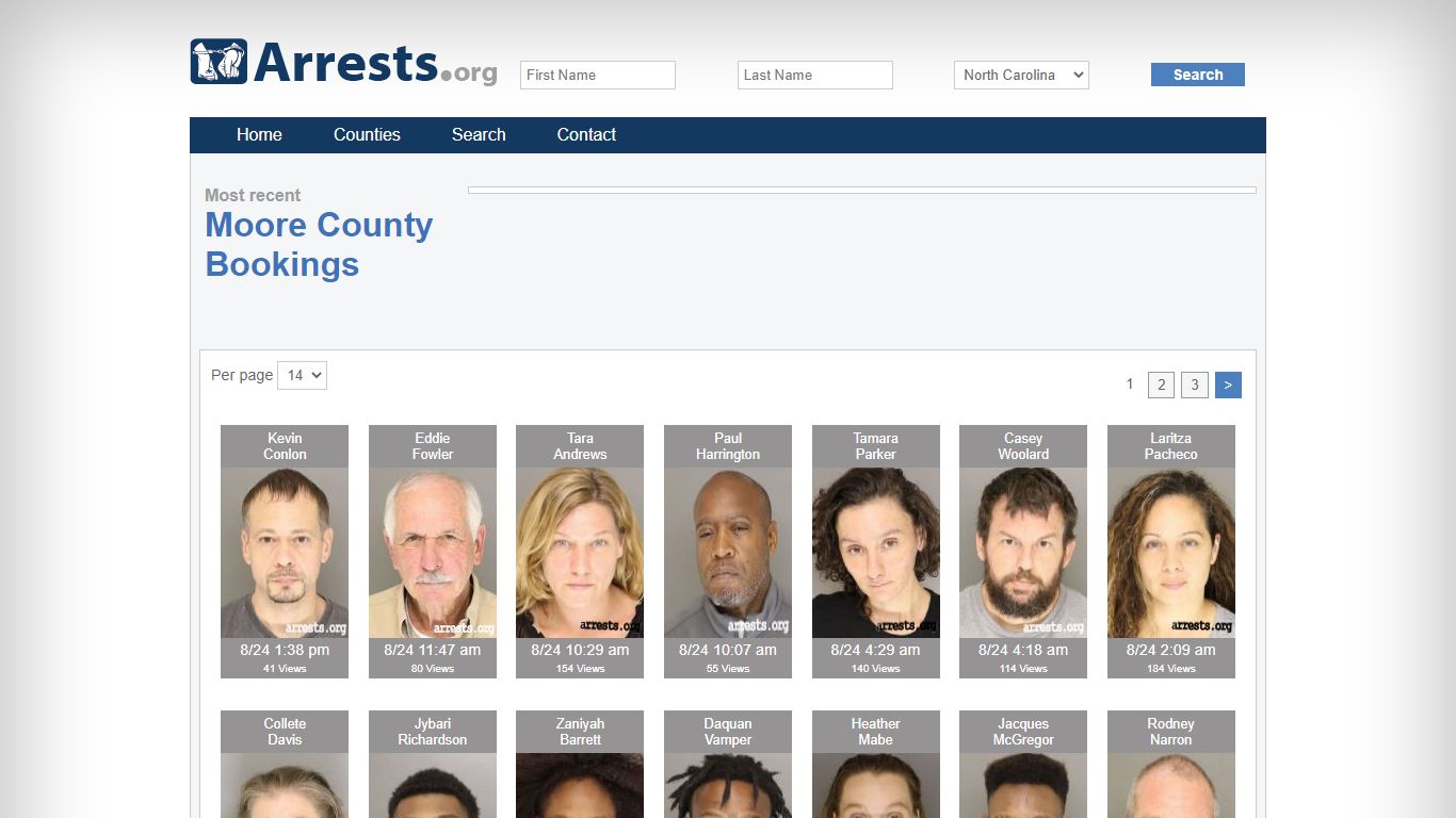 Moore County Arrests and Inmate Search