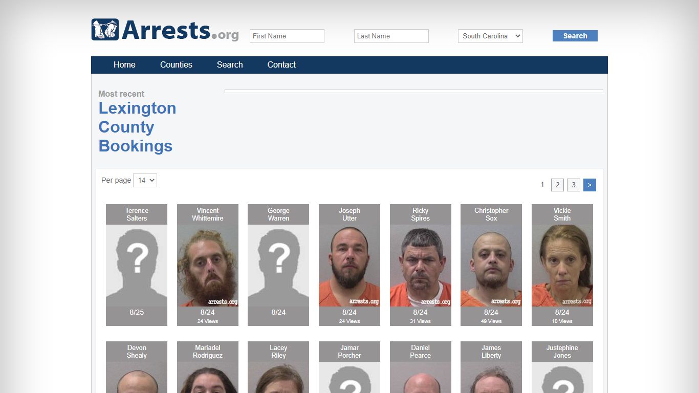 Lexington County Arrests and Inmate Search